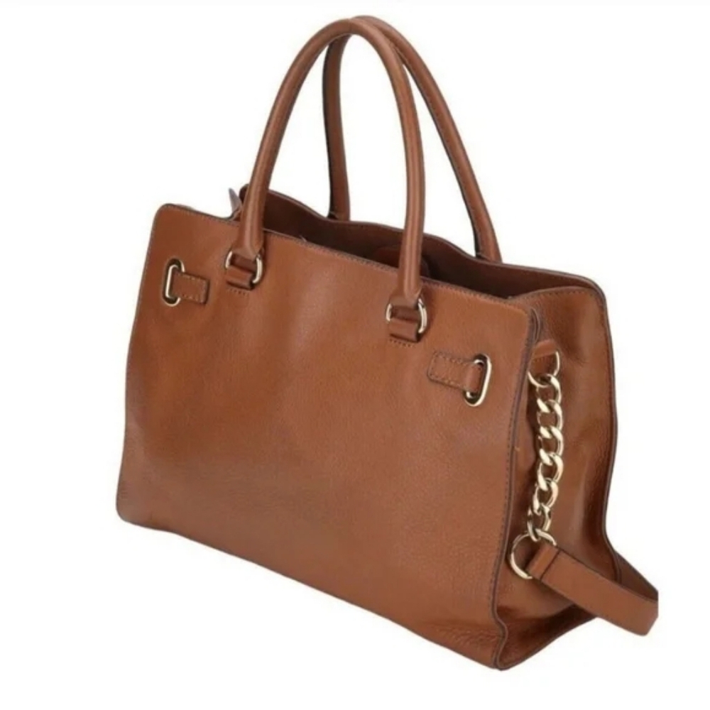 EUC Vintage Michael Kors Pebbled Leather Hamilton Satchel - Picture 3 of 16